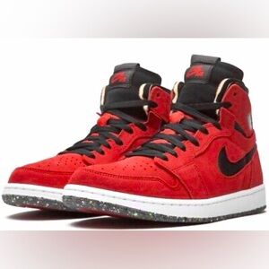 👉🏼NWT👈🏼 2020 Nike Air Jordan 1 High Zoom Comfort Gym Red Suede Size: 15